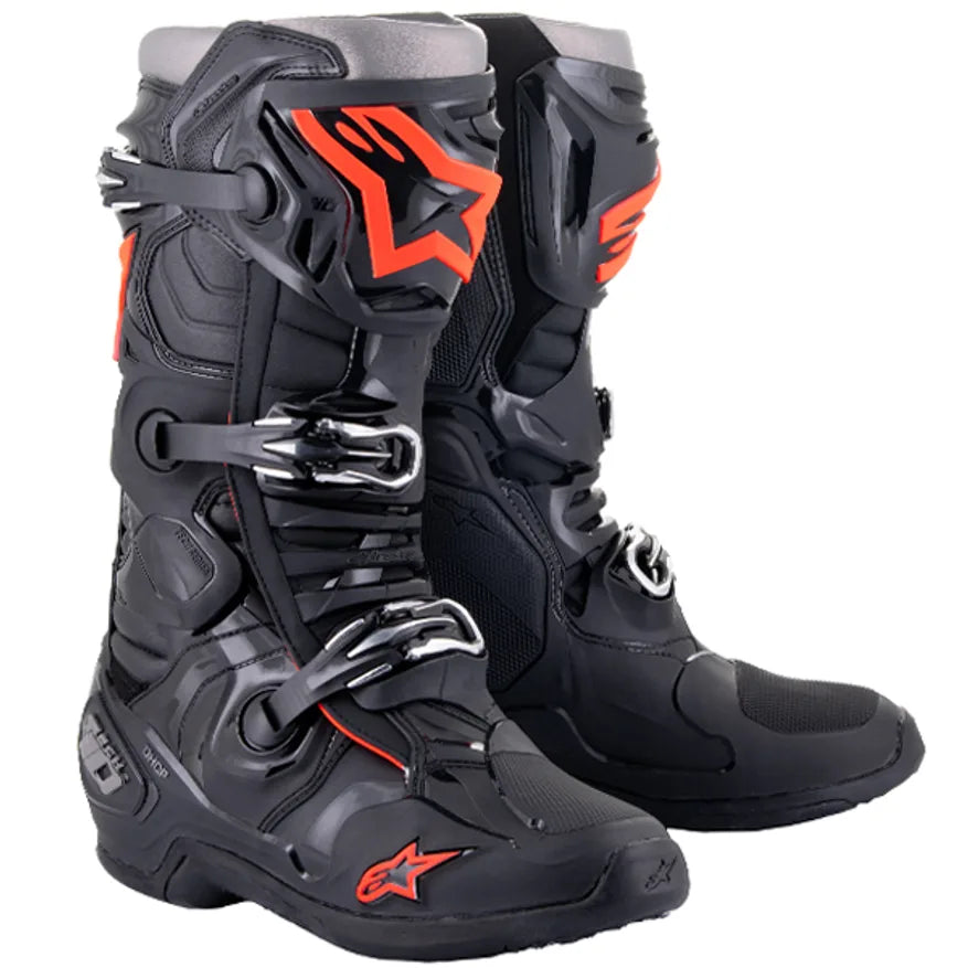 Alpinestars Tech 10 Black Red Fluo Motocross Boots