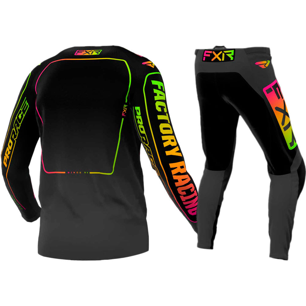 FXR 2024 Clutch Black / Sherbert Pant & Jersey Motocross Kit Combo