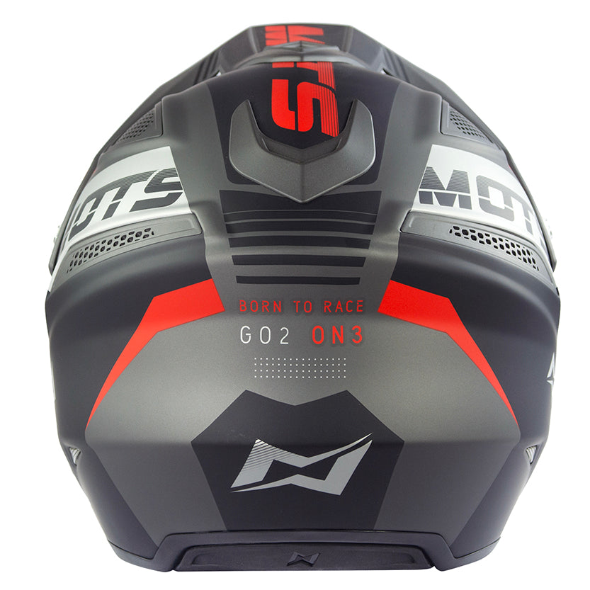 Mots GO2 Trials Helmet Black Matt