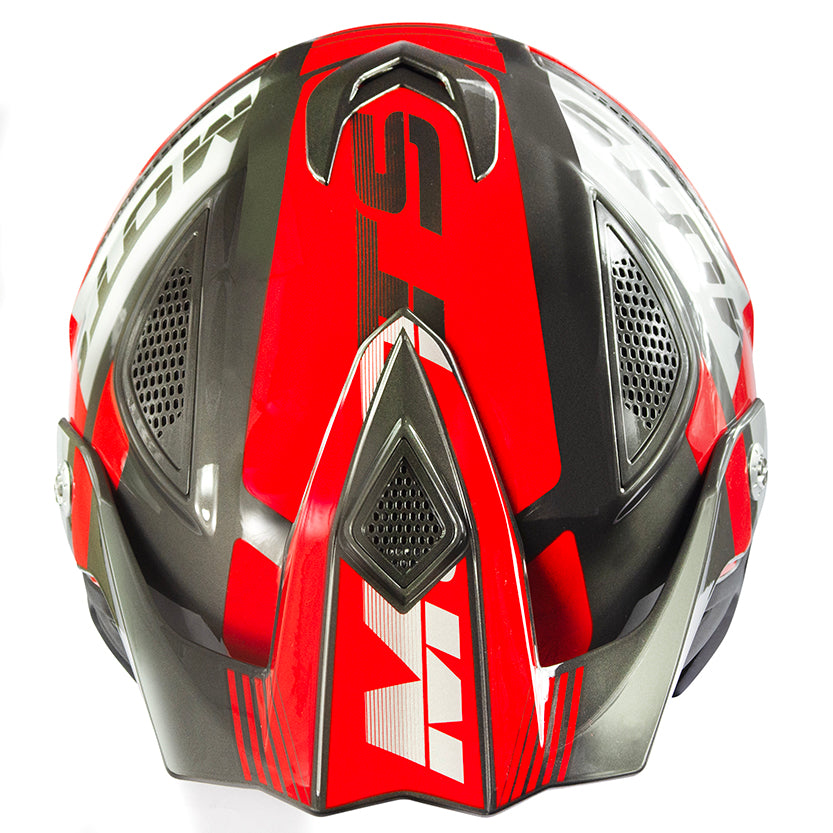 Mots GO2 Trials Helmet Red Gloss