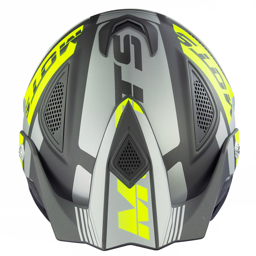 Mots GO2 Trials Helmet Fluro Matt