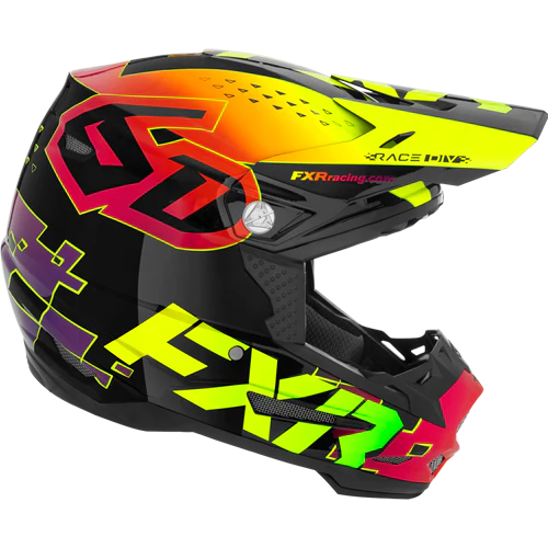 fxr motorcycle helmet FXR 6D ATR-2 Motocross Helmet 2024 Vivid