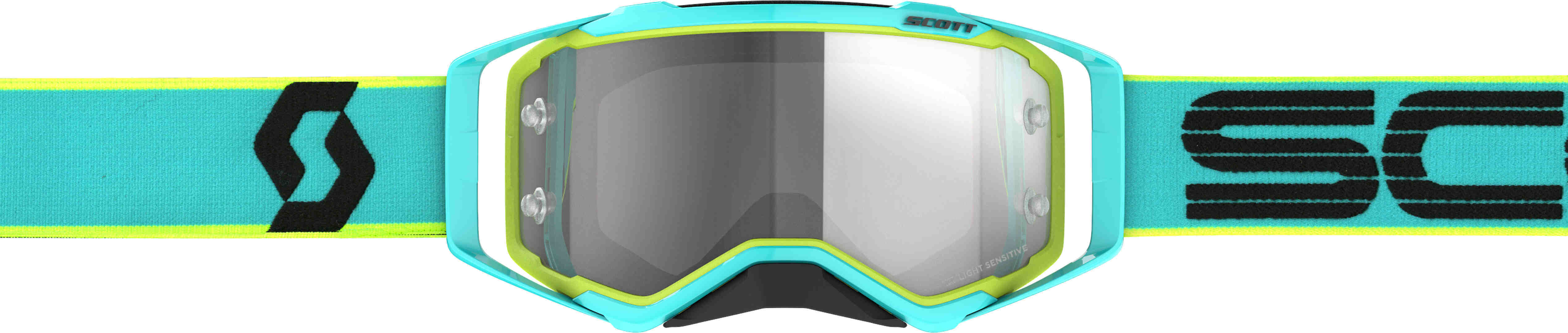 Scott Prospect Teal Blue / Yellow Motocross Goggles