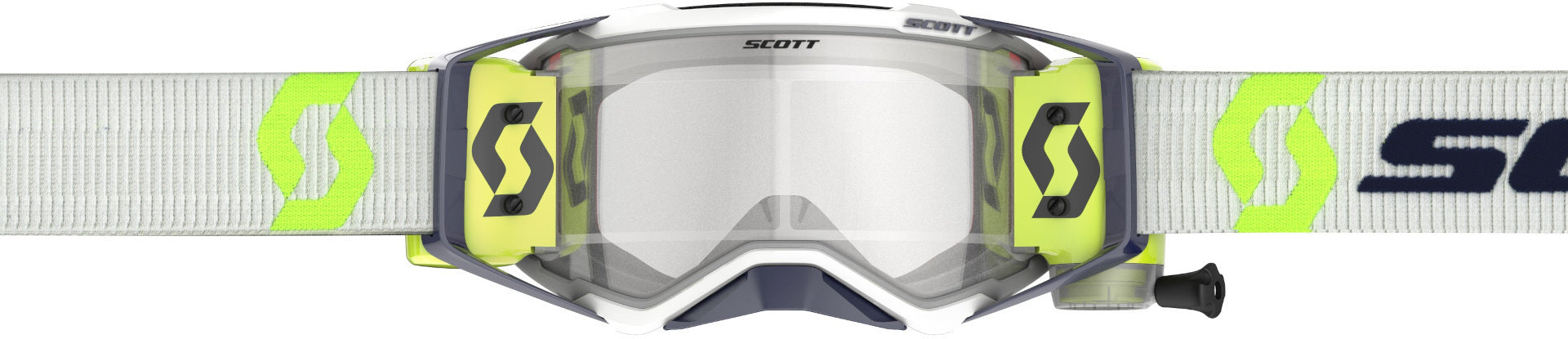 Scott Prospect WFS Grey / Yellow Roll Off Motocross Goggles