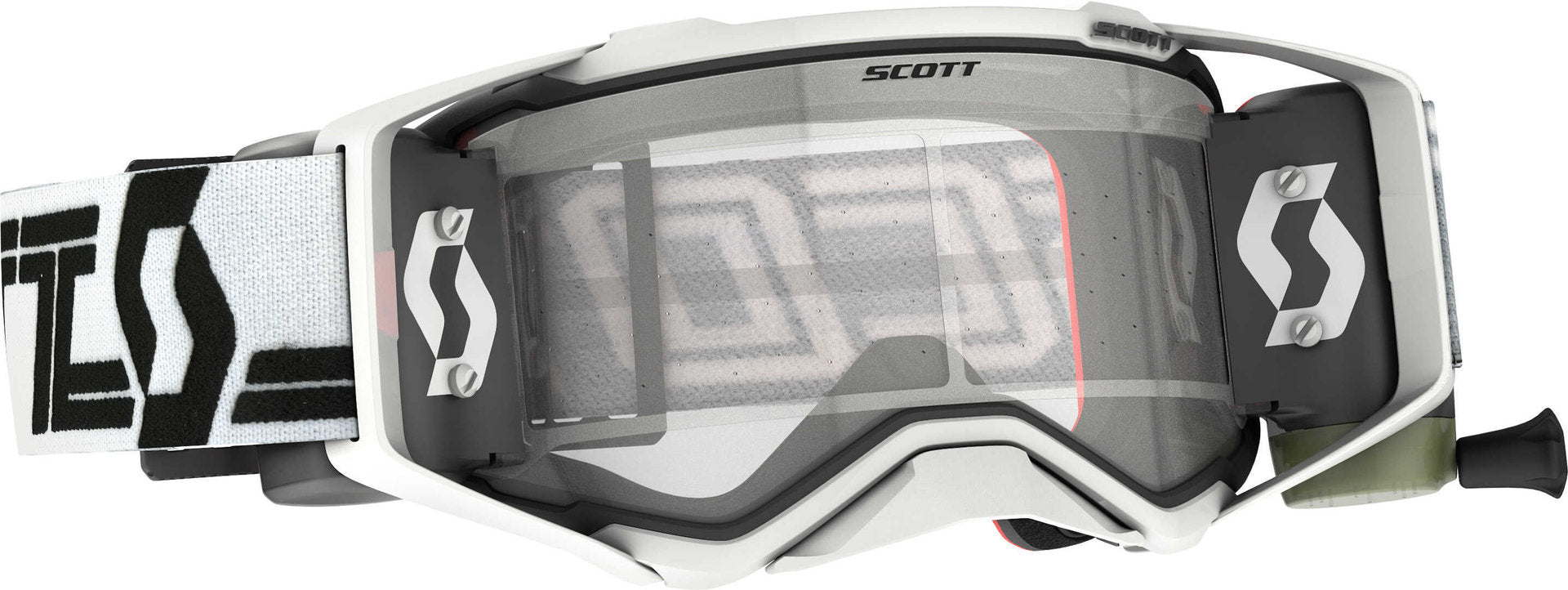 Scott Prospect WFS White / Black Roll Off Motocross Goggles