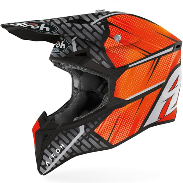 Airoh Wraap Idol Orange Matt Motocross Helmet