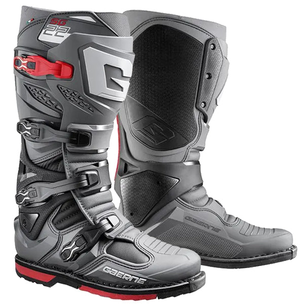 Gaerne SG22 Anthracite Black Red Motocross Boots