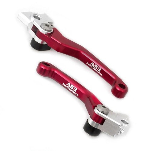 Beta AS3 Red Flexi Brake & Clutch Lever Set 125-480RR 2013 - 2020