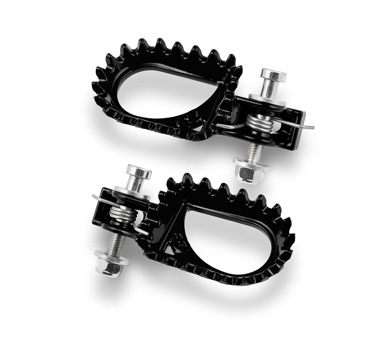 S3 Hard Rock Steel Foot pegs Black Trials