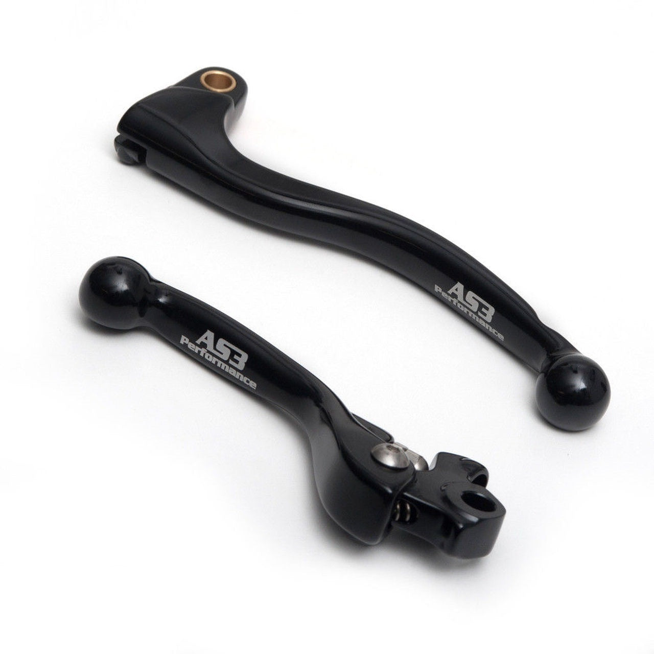 Yamaha AS3 Black Forged Brake & Clutch Lever Set YZ250F YZ450F 2009 - 2022 YZ125 YZ250 2015 - 2022