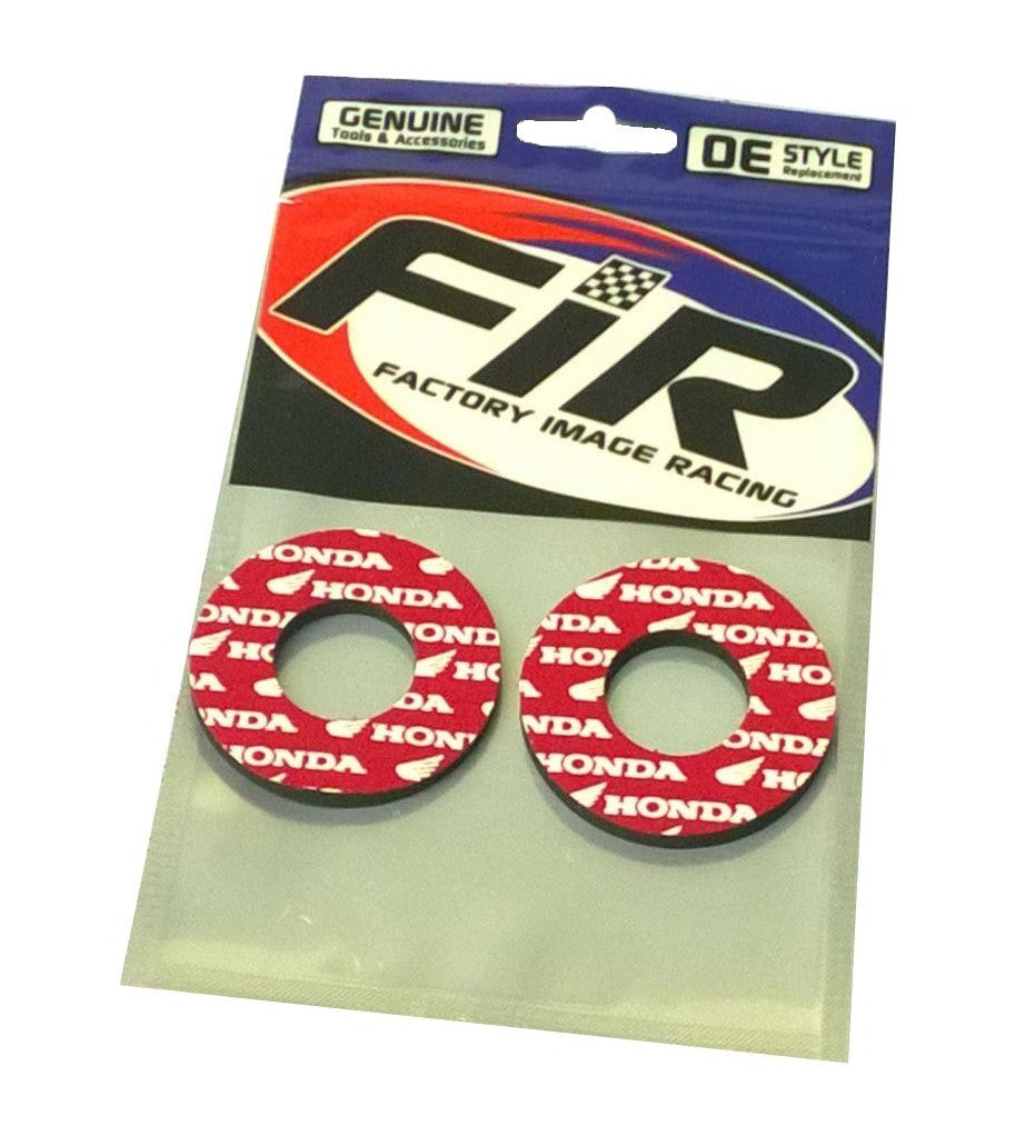 FIR Red Honda Handlebar Grip Donuts