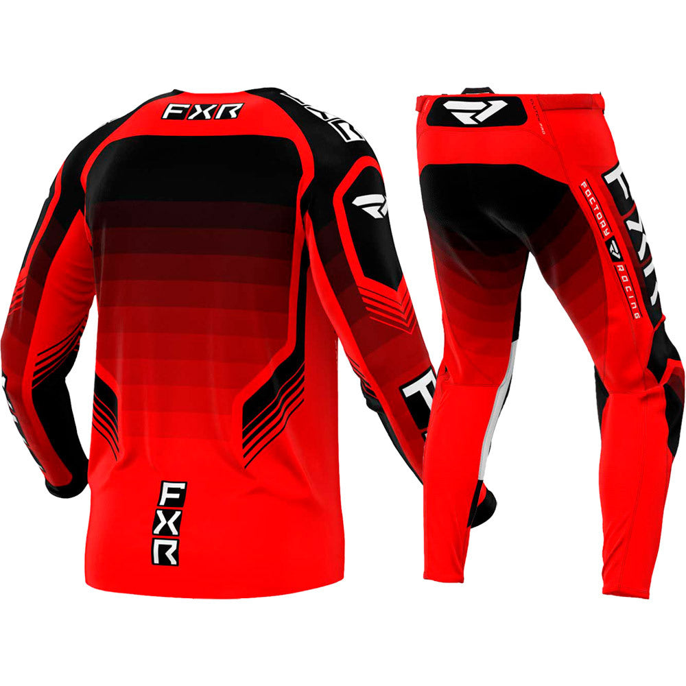 FXR 2024 Clutch Pro Red / Black Pant & Jersey Motocross Kit Combo
