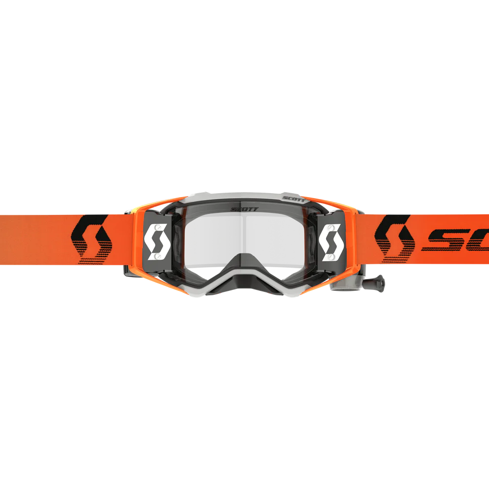 Scott Prospect WFS Grey / Orange Roll Off Motocross Goggles