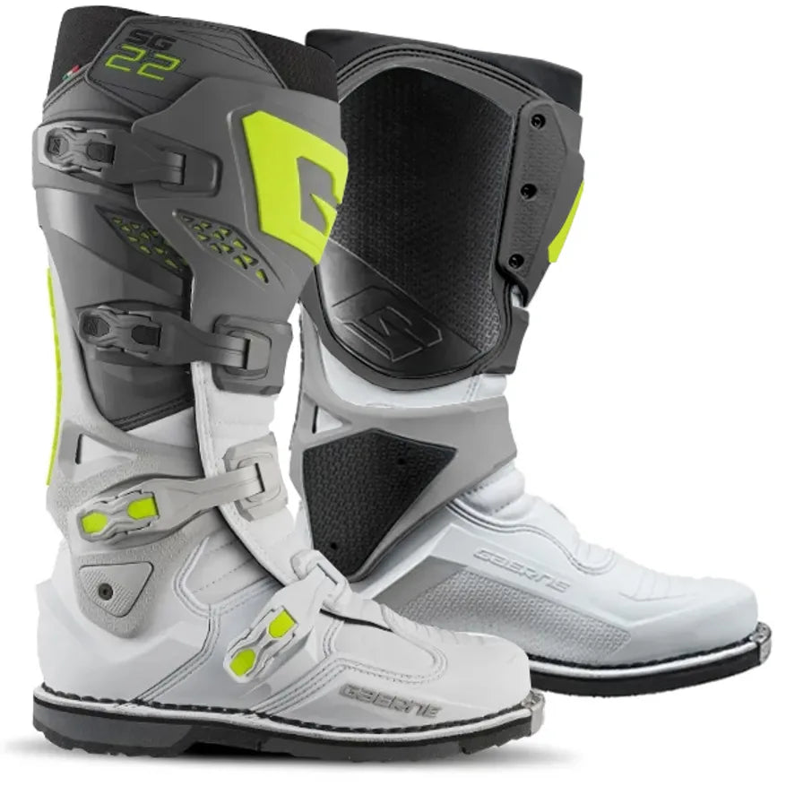 Gaerne SG22 Anthracite White Grey Motocross Boots