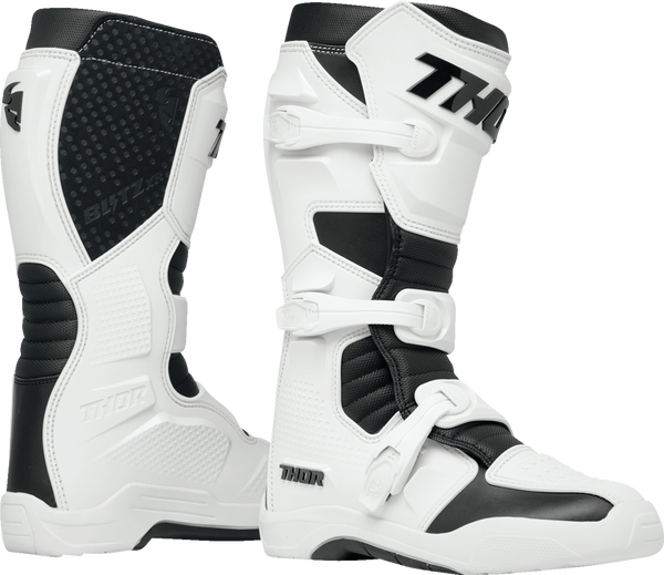 Thor Blitz XR White Black Adult Motocross Boots