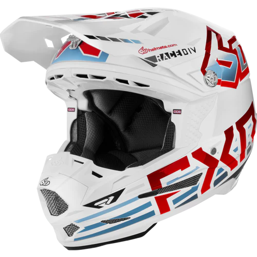 fxr motorcycle helmets FXR 6D ATR-2 Motocross Helmet 2024 Glacier
