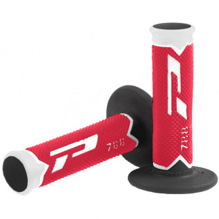 Pro Grip 788 Red / White / Black Motocross Grips