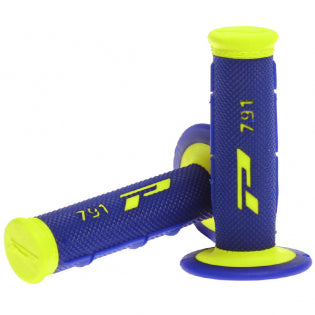 Pro Grip 791 Blue / Fluo Yellow Motocross Grips