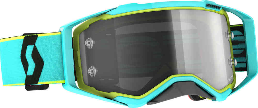 Scott Prospect Teal Blue / Yellow Motocross Goggles