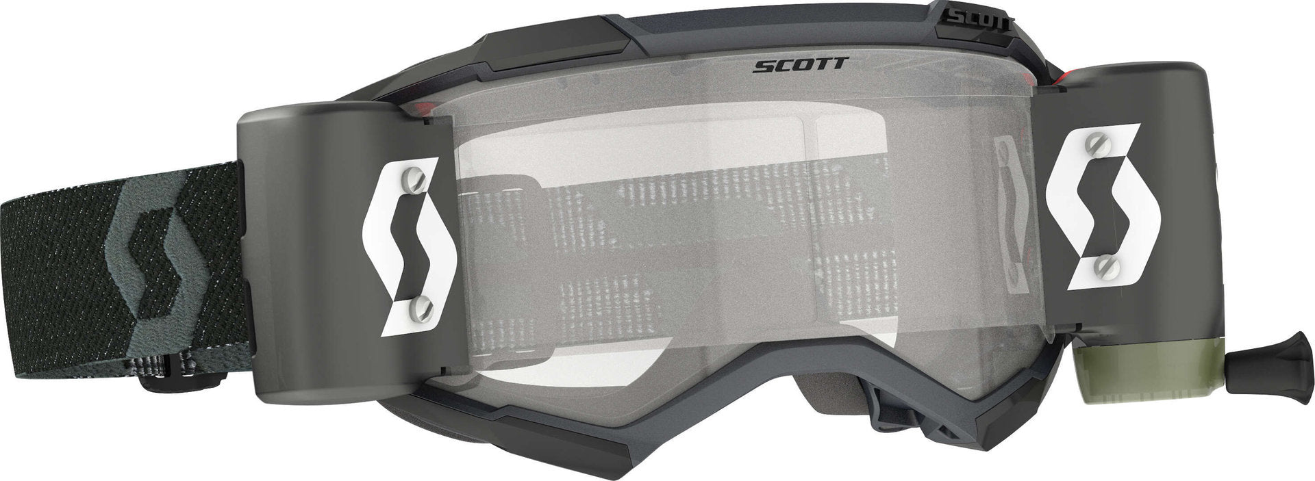 Scott Fury WFS Black / Grey Roll Off Motocross Goggles