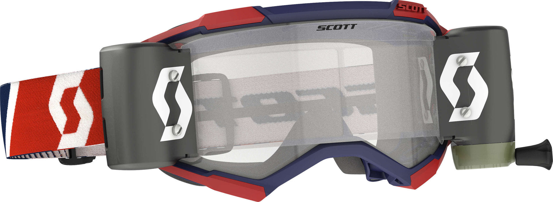 Scott Fury WFS Red / Blue Roll Off Motocross Goggles