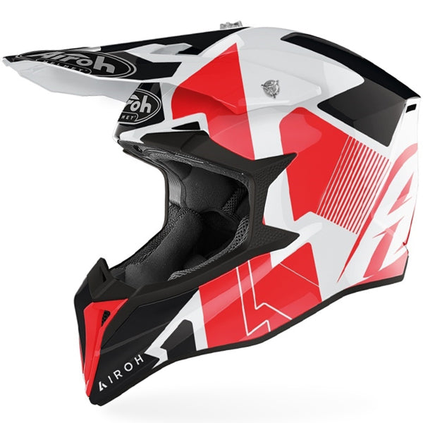 Airoh Wraap Raze Red Gloss Motocross Helmet