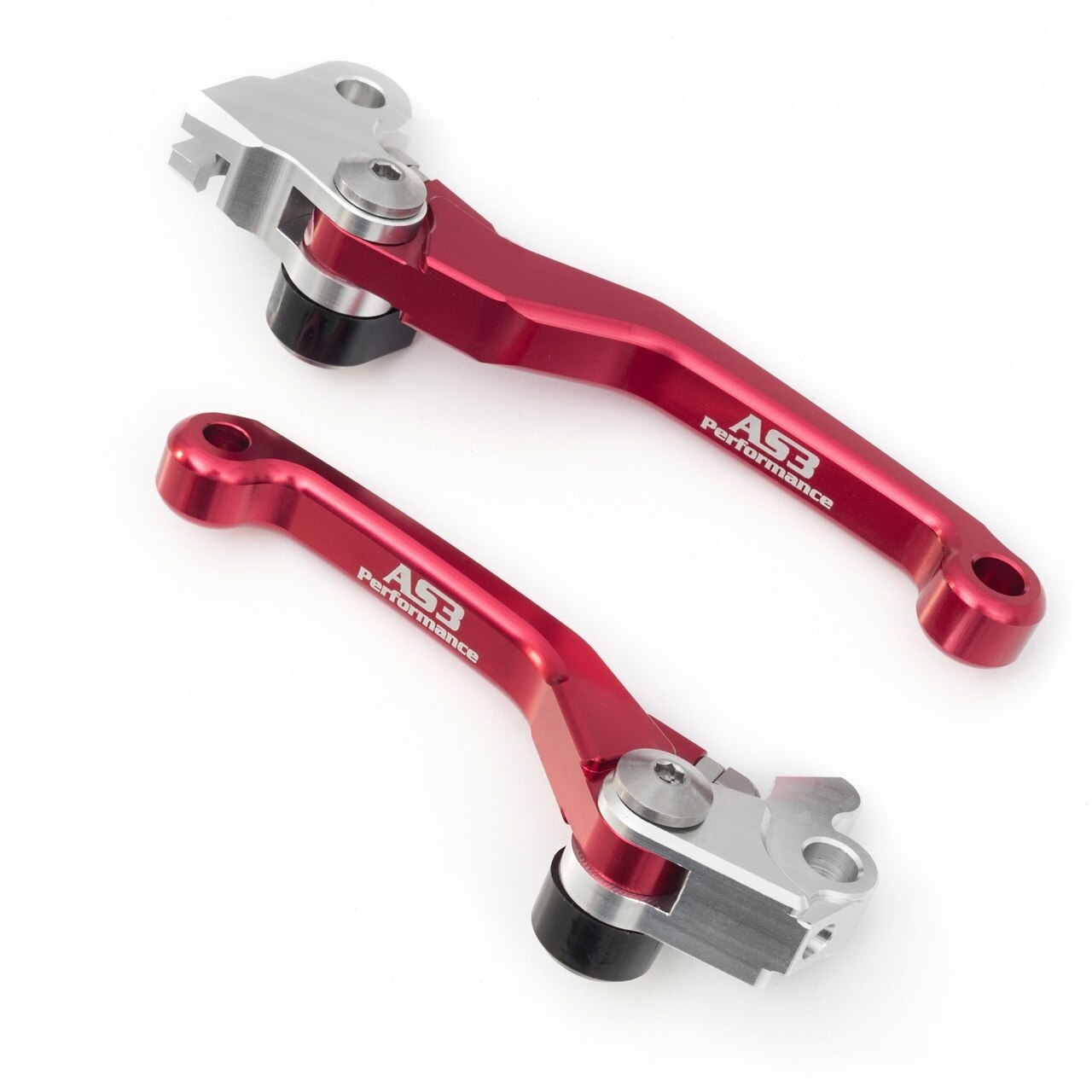 Honda AS3 Red Flexi Brake & Clutch Lever Set CR125 CR250 2004 - 2007  CRF250X CRF450X 2004 - 2020