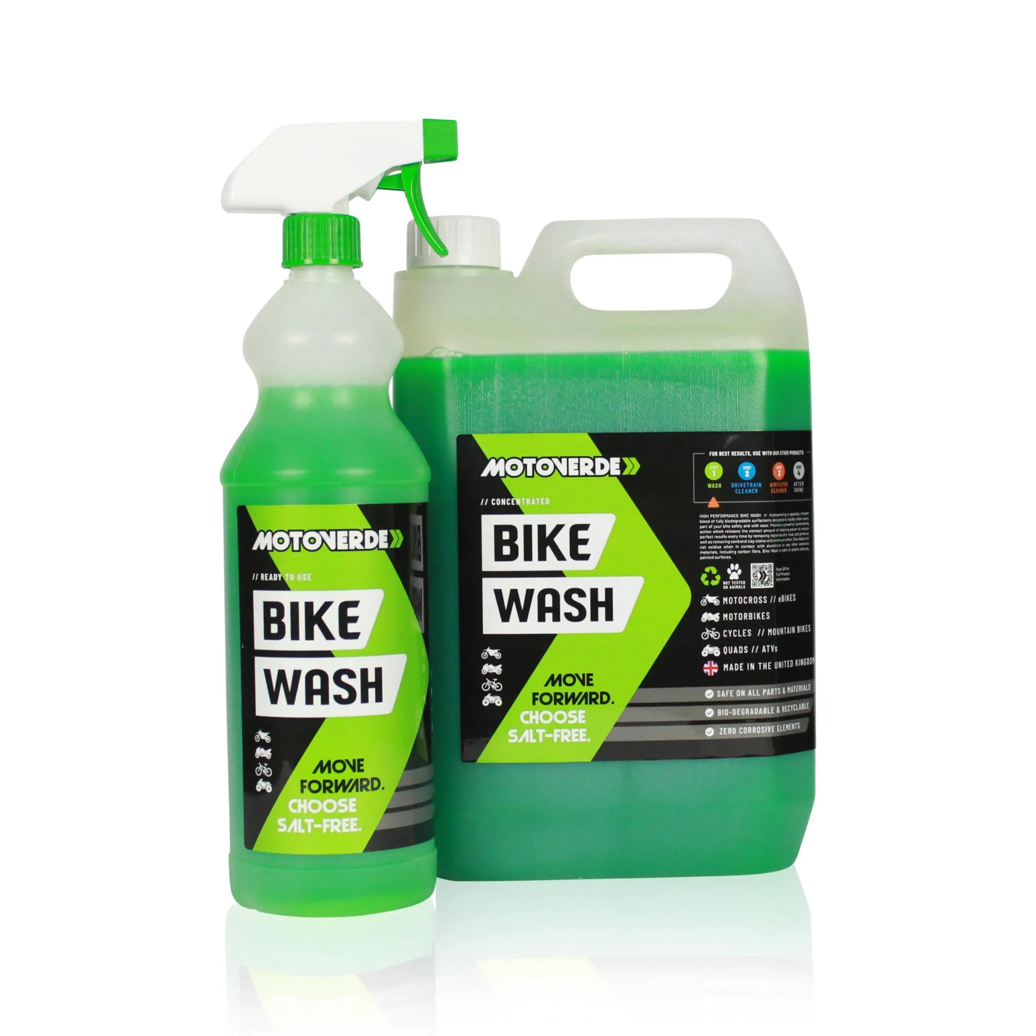Motoverde Bike Wash 5 Litre Concentrate + 1 Litre Cleaner