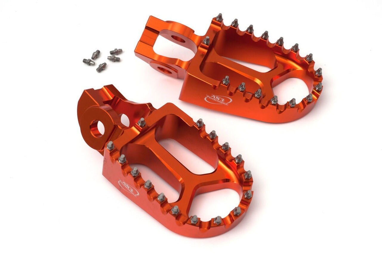 KTM AS3 Orange Footpeg Set EXC/EXC-F 125-500 2017 - 2021