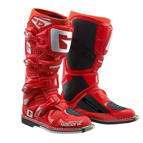 Gaerne SG12 Solid Red Motocross Boots