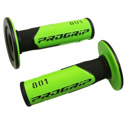 Pro Grip 801 Black Green Motocross Grips