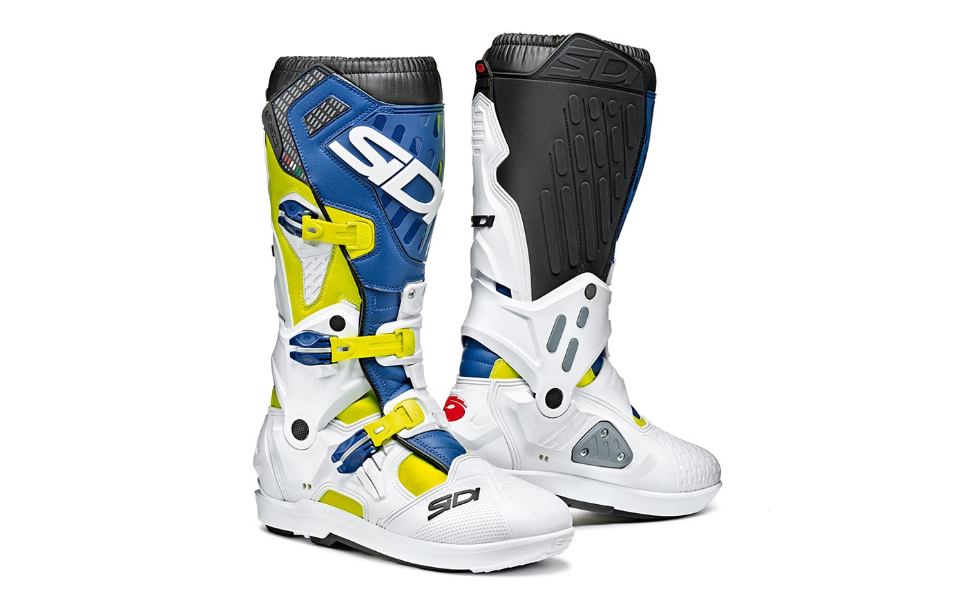 Sidi Atojo SRS Fluo Yellow / White / Blue 2022 Motocross Boots